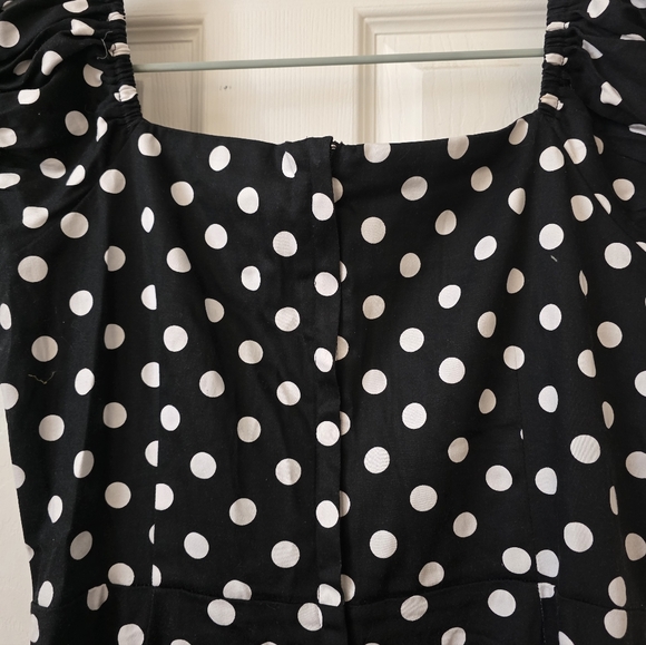 NWOT Collectif Dolores Polkadot Swing 50s Pinup Dress XL (UK Size 16) - Picture 7 of 8